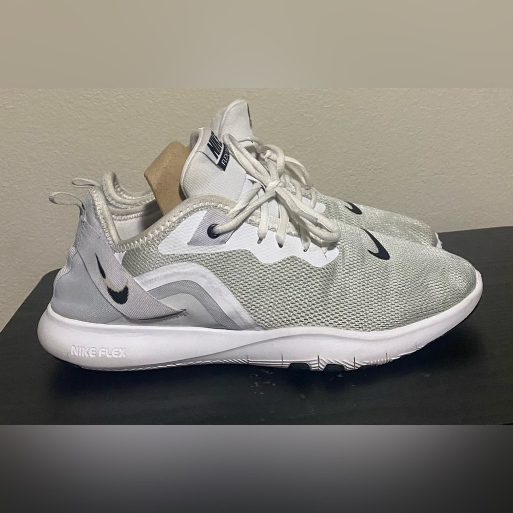 Used Off White Nike Flex Trainer 9 shoes - Women’s size 10.5 - Picture 1 of 10
